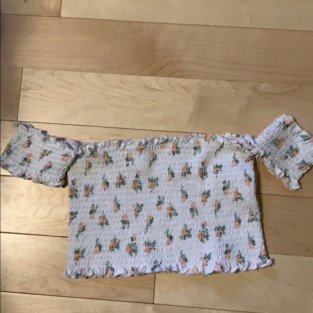 Off the shoulder crop top